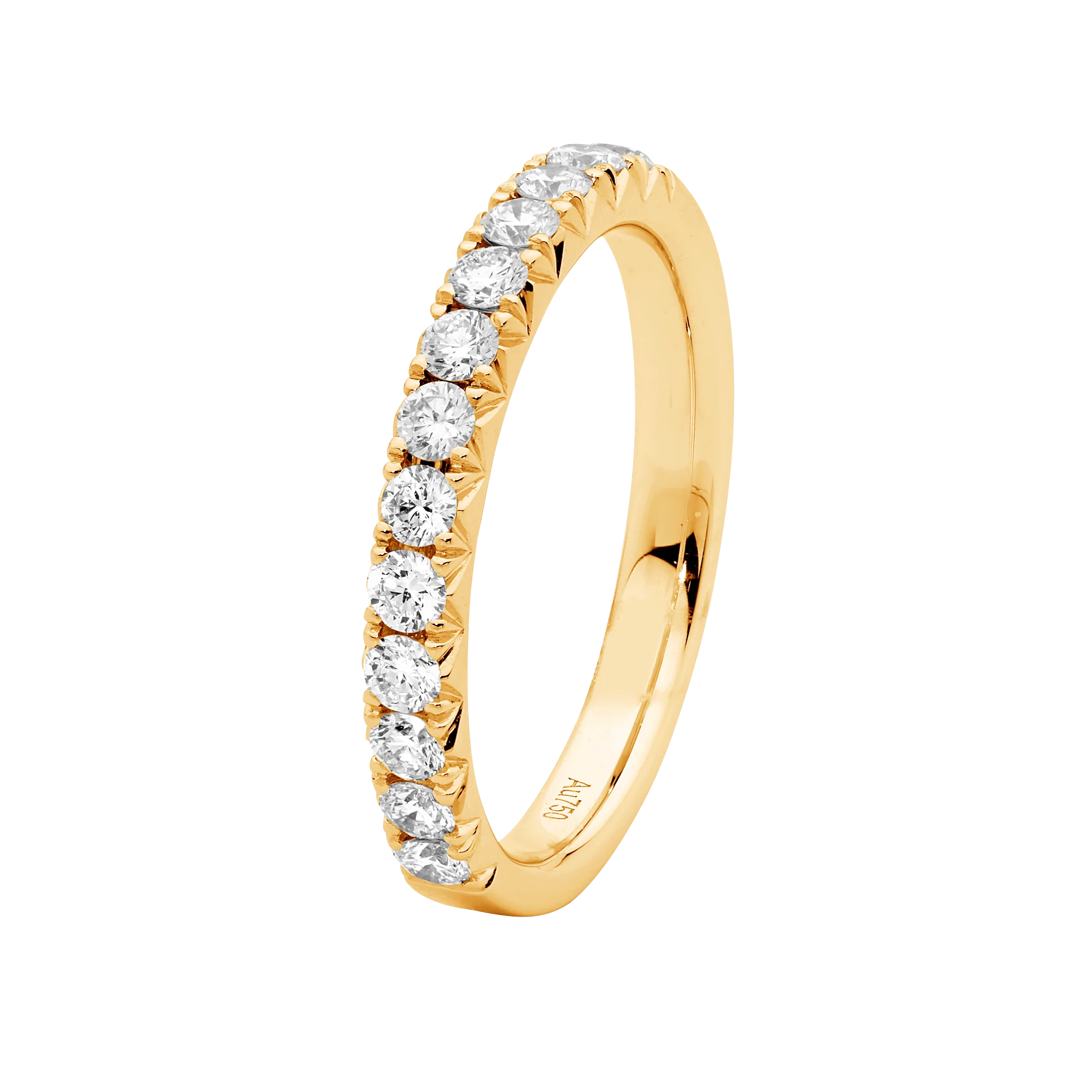 13 Claw Set Diamond Band