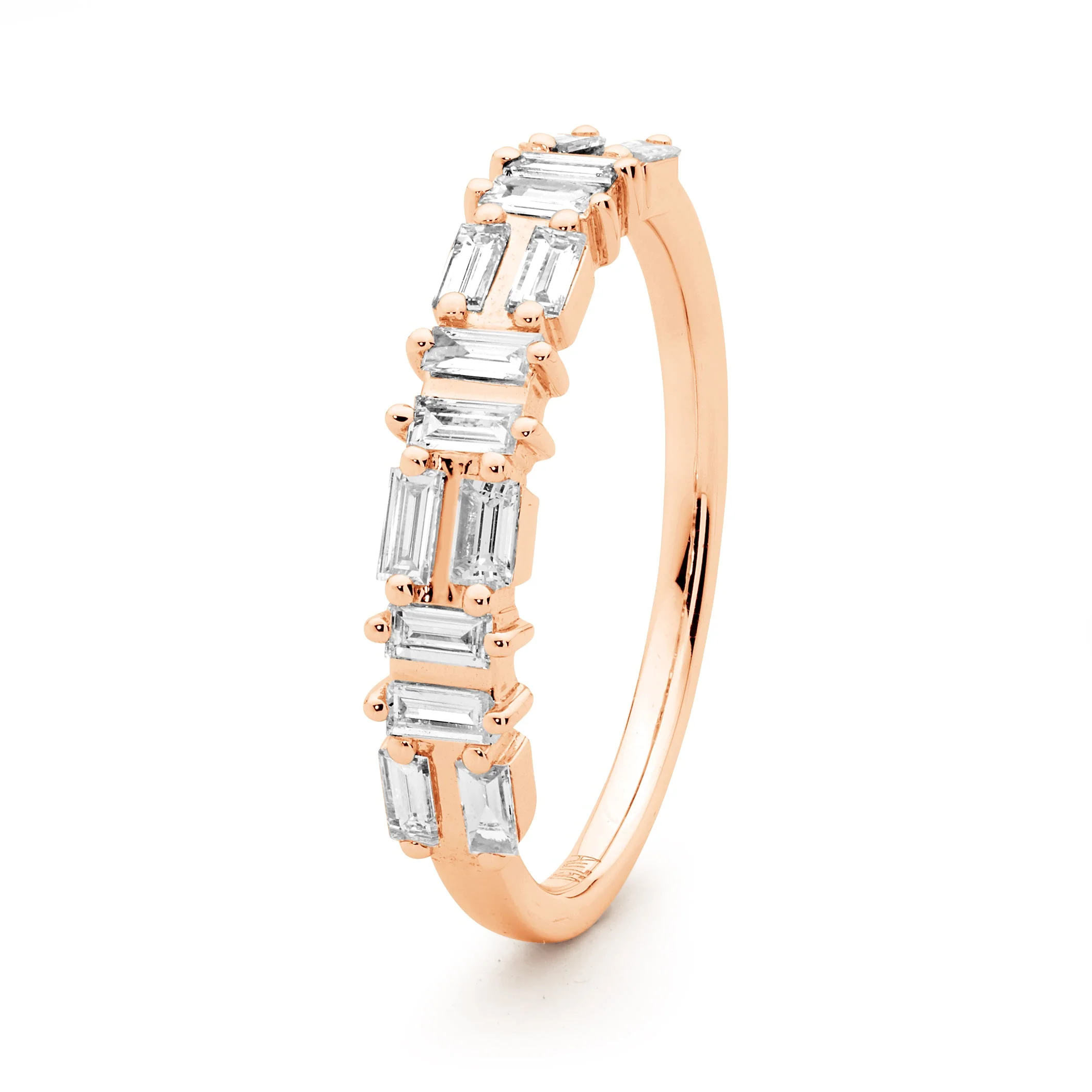 Baguette Puzzle Diamond Ring - Image 3