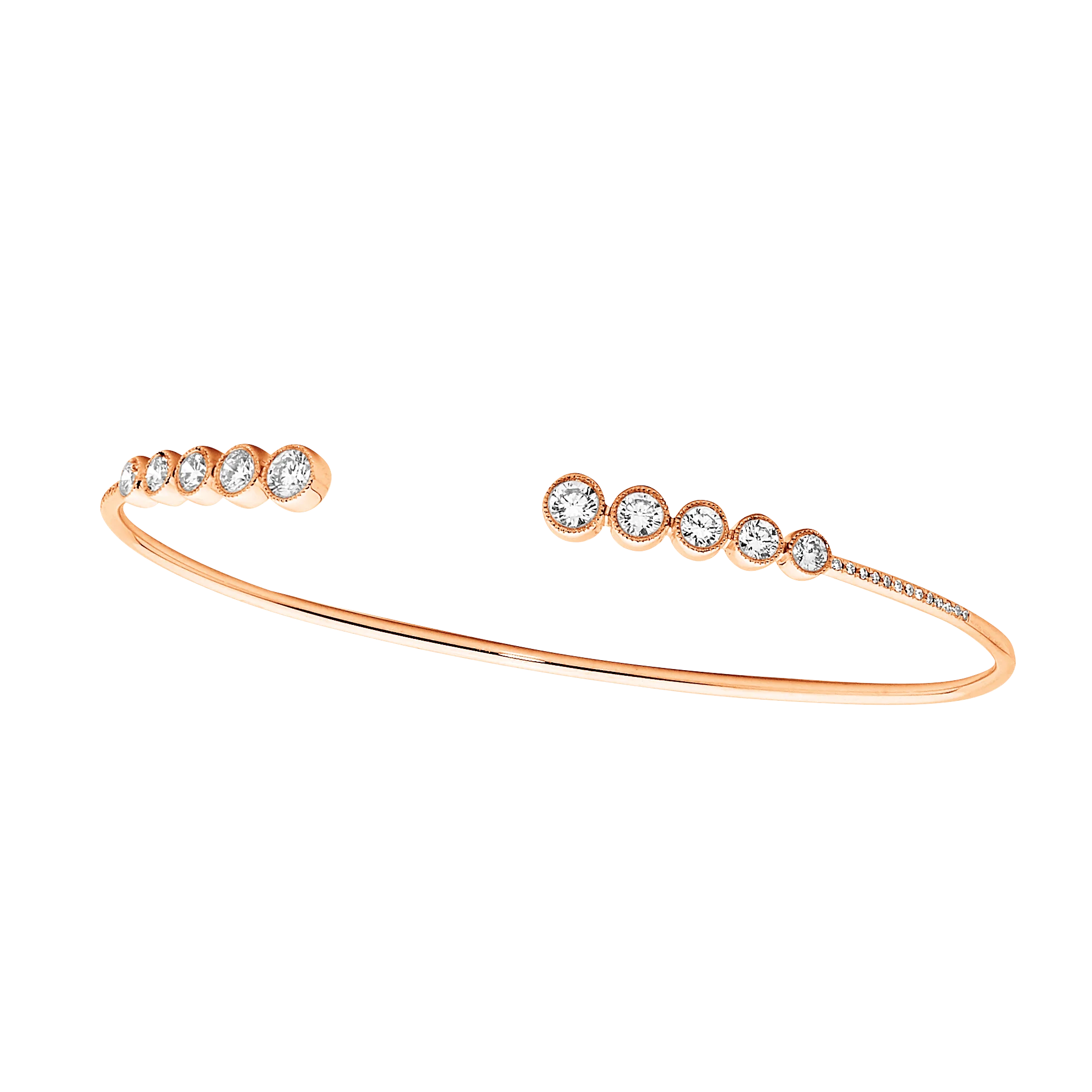 Brilliant Diamond Cuff Bangle