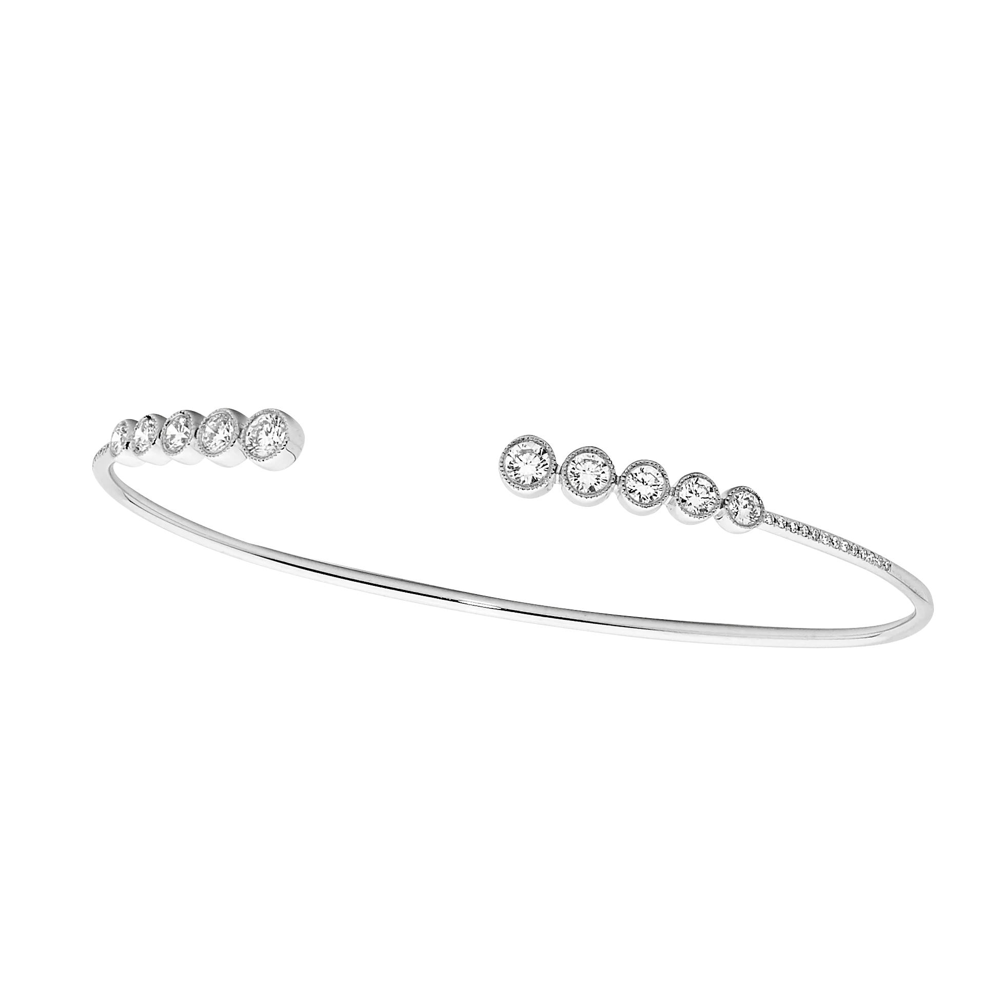 Brilliant Diamond Cuff Bangle - Image 2