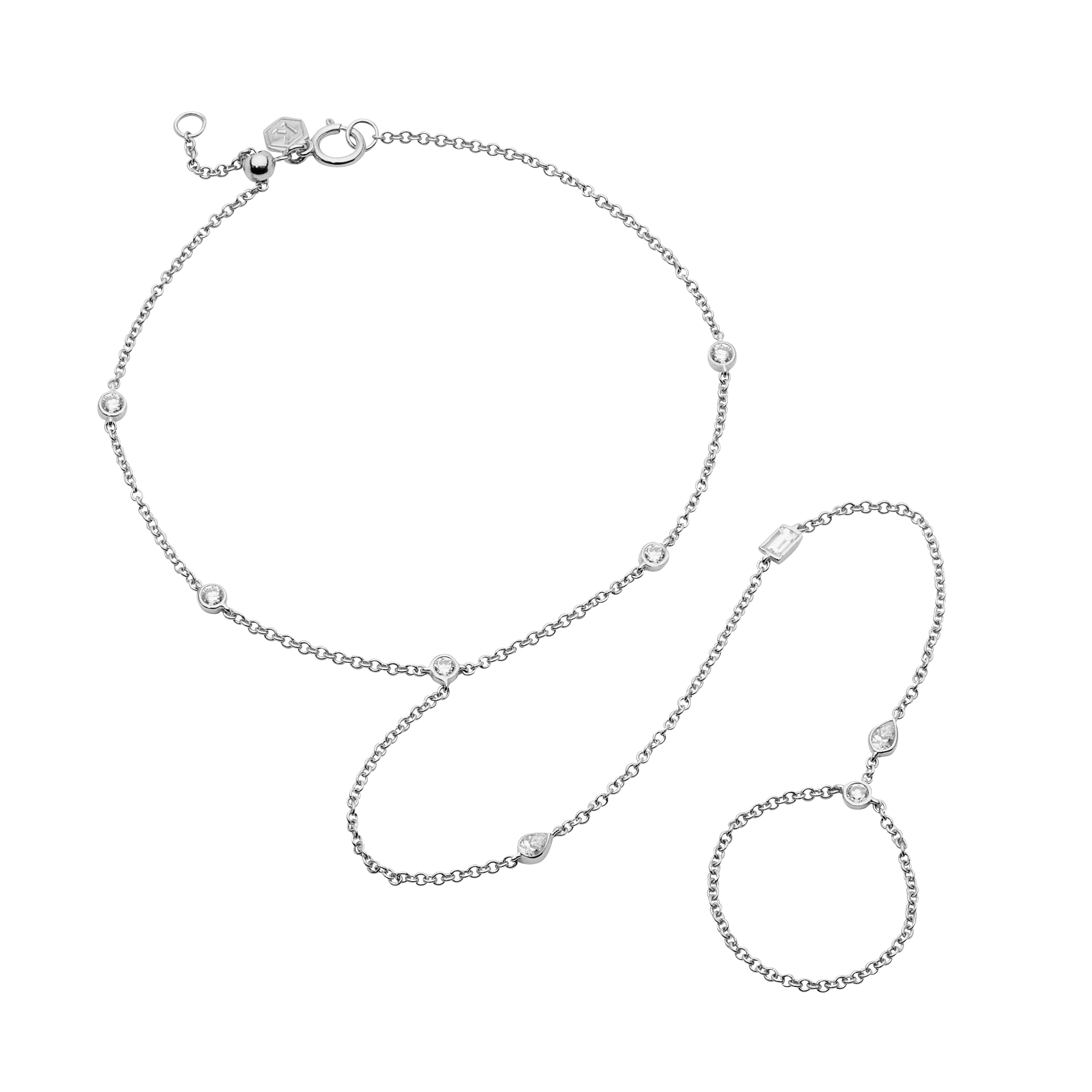 DAINTY HAND JEWEL WITH DIAMONDS - Image 3