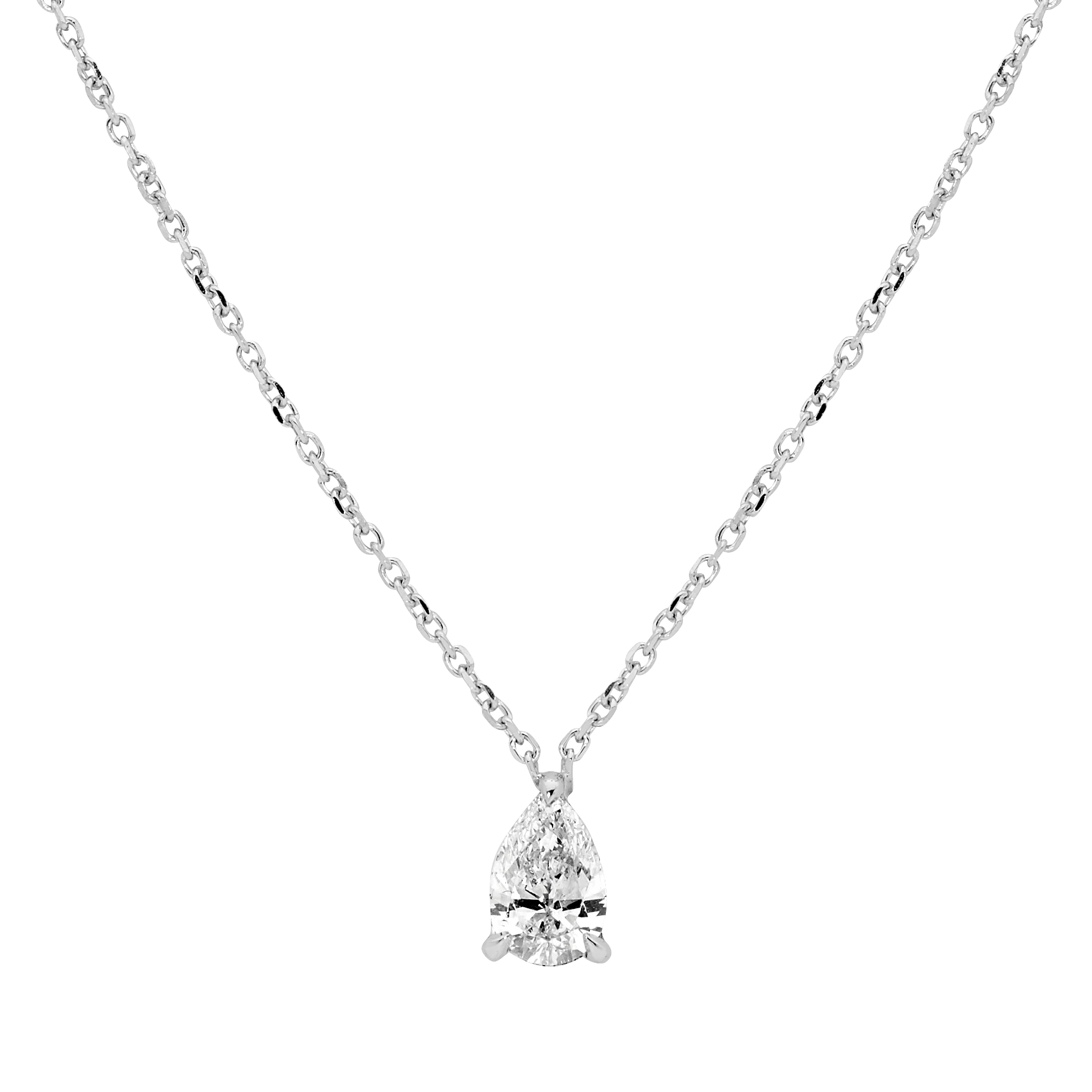 K’dor Pear Solitaire Pendant - Image 2