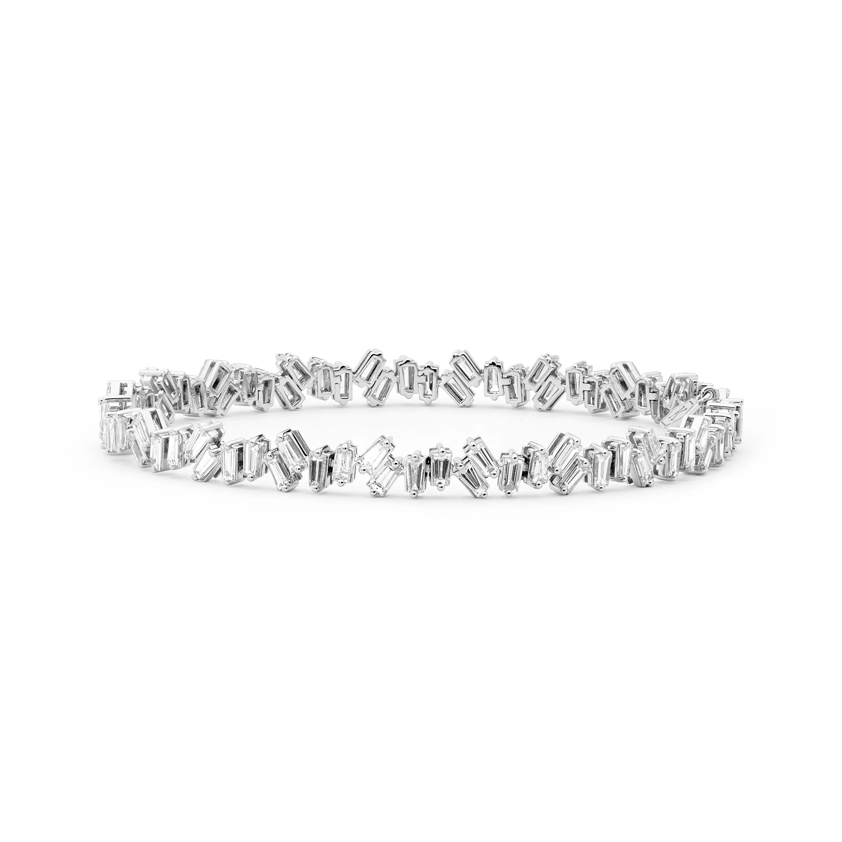 Lighting Baguette Cut Diamond Bracelet - Image 2