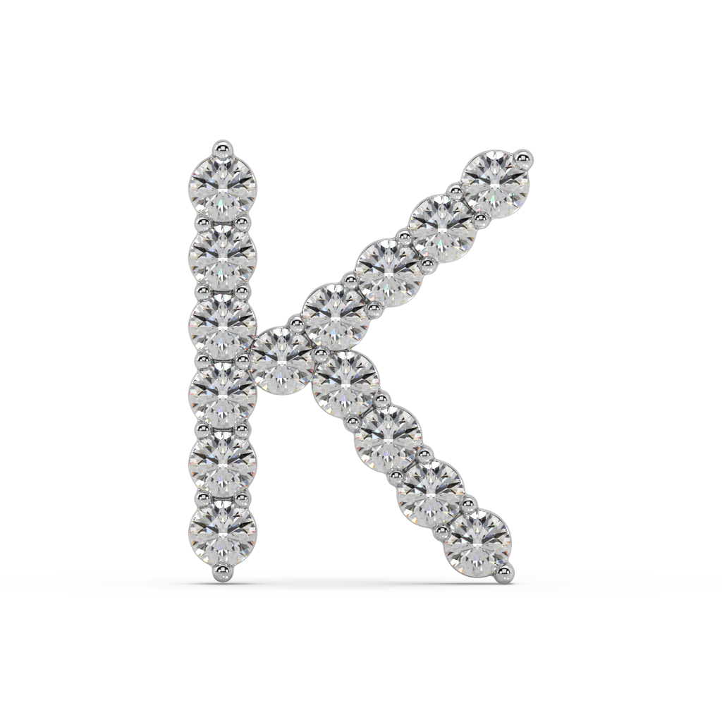 Statement Diamond Initial Necklace
