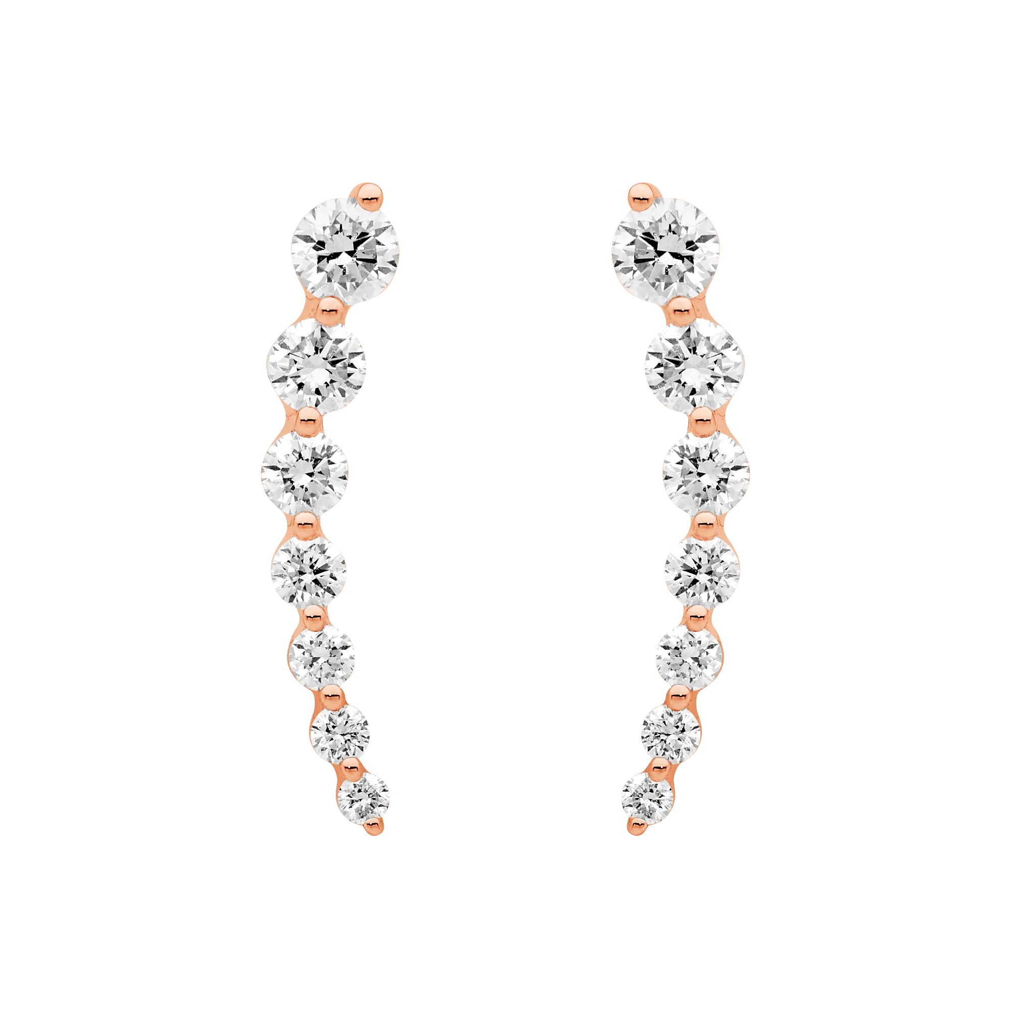 Tension Set Diamond Ear Climber - Image 3