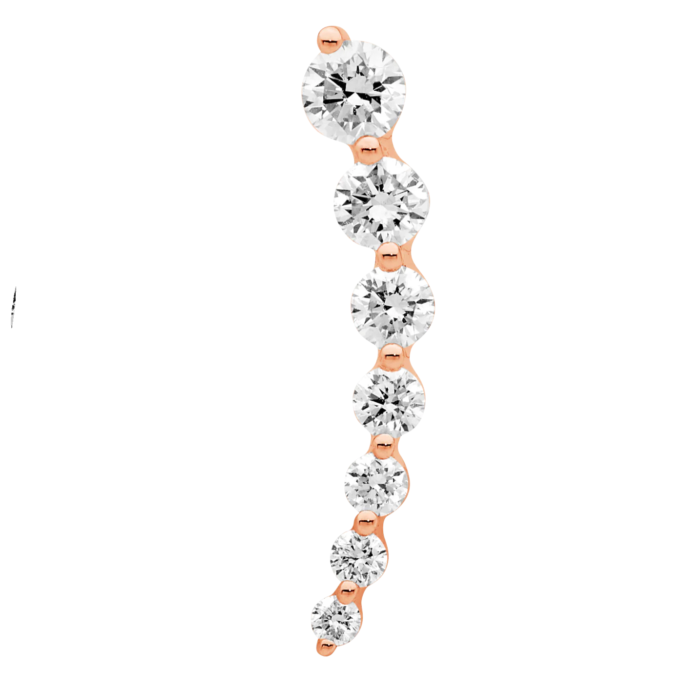Tension Set Diamond Ear Climber - Image 5