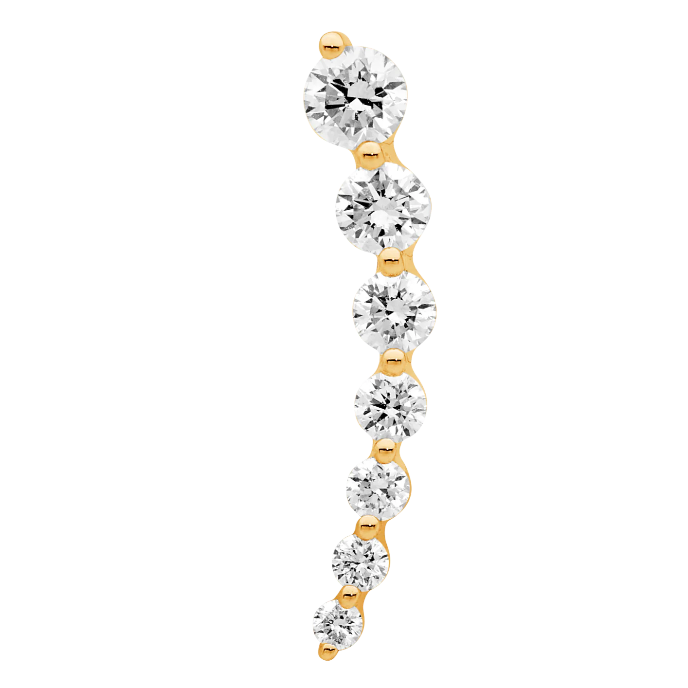 Tension Set Diamond Ear Climber - Image 6